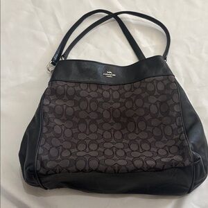 Coach Lexi Jacquard & Leather Shoulder bag